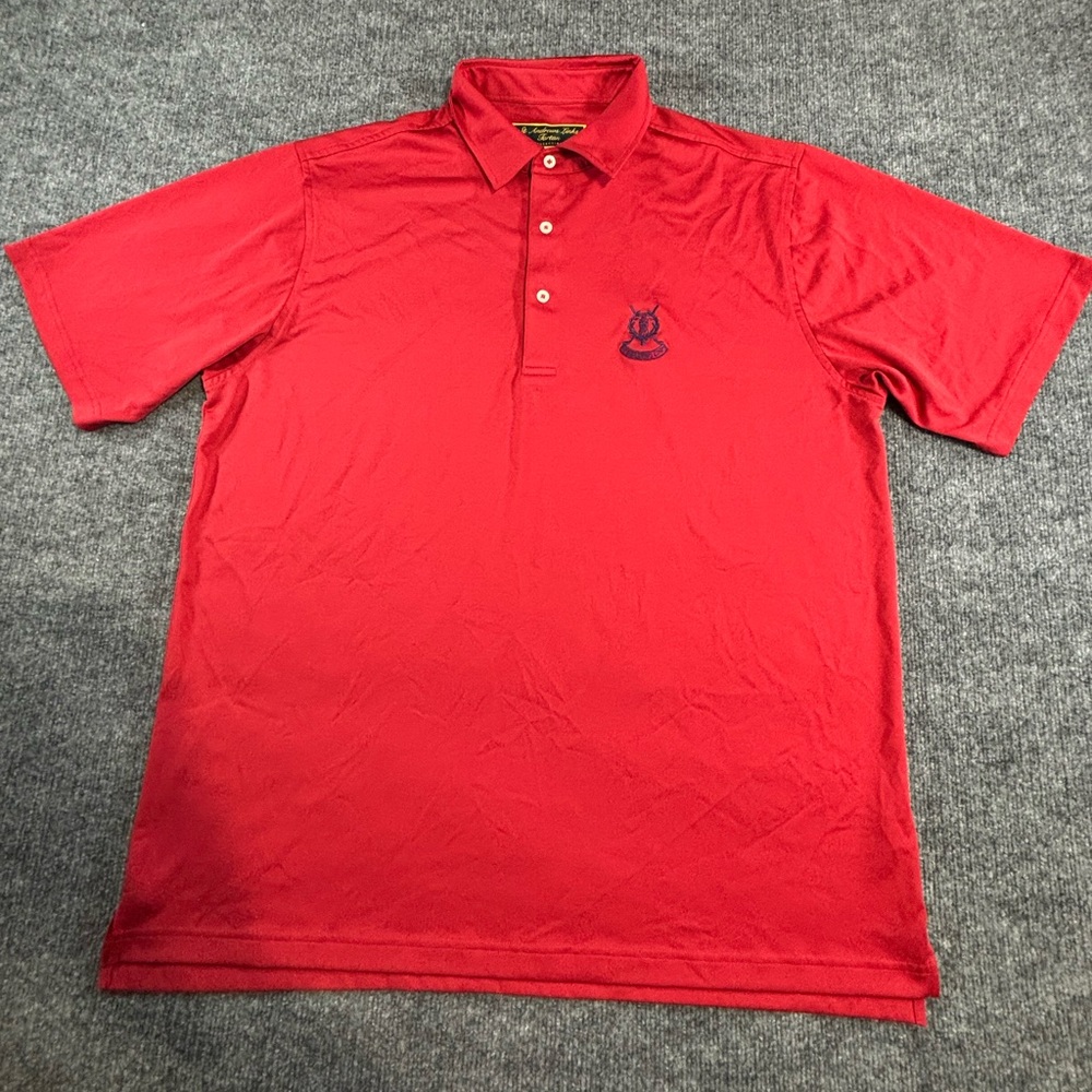 St Andrew’s Links Tartan Classic Red Golf Polo Men’s Size Large